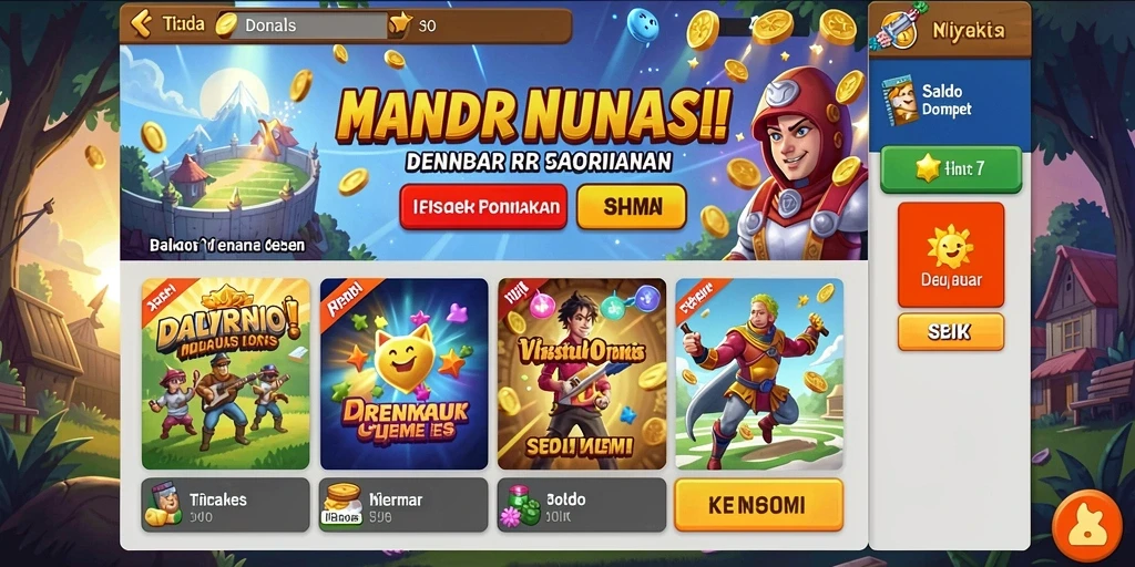 Reward menarik untuk pemain yang aktif.