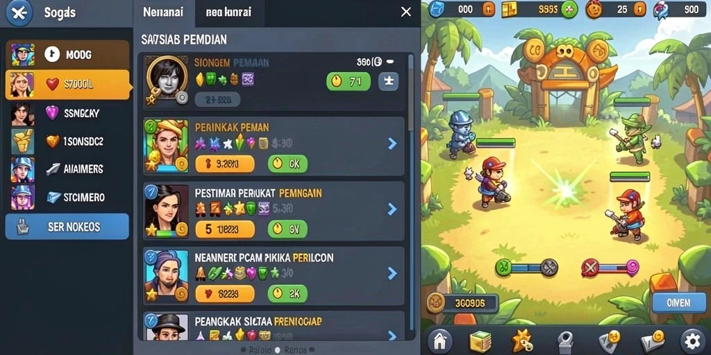 Level menantang dengan rintangan seru.